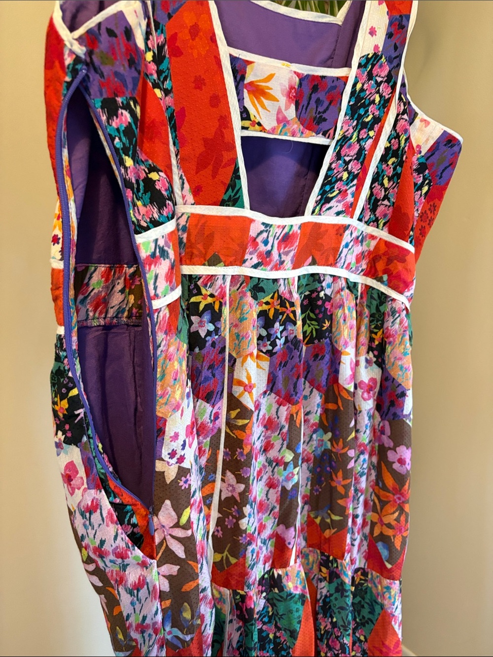 ANTHROPOLOGIE Floral Patchwork Maxi Dress - Picture 4 of 9